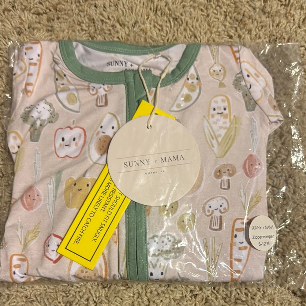 Kids Bamboo - Green and Cream